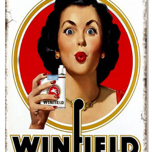 Winfield Cigarettes Cigar Reproduction Sign 12x18