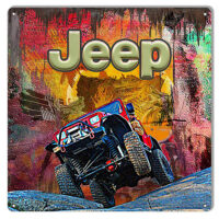 12x12 Jeep Reproduction Sign By Artist Phil Hamilton