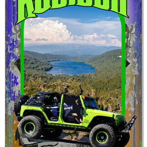 Road LessTraveled Jeep Reproduction Sign By Artist Phil Hamilton 12x18
