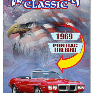 1969 Pontiac Firebird Classic By Artist Phil Hamilton 12x18