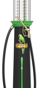 Vintage Polly Gas Pump Reproduction Laser Cut Out Sign8x42