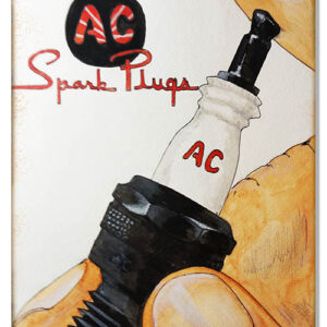 AC Spark Plugs Gas Station Reproduction Sign 12x18