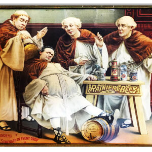 Vintage Rainier Beer Bar Reproduction Sign 12x18