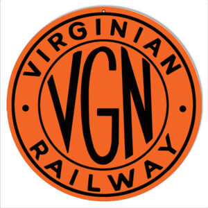 VGN Railway Reproduction Railroad Sign 14x14 Round