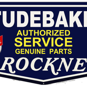 Rockne Studebaker Laser Cut Out Reproduction Sign 18.5x33