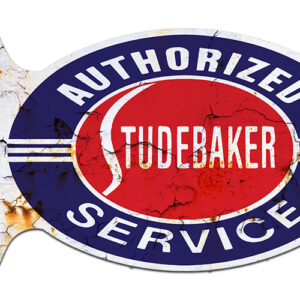 Studebaker Service Aged Reproduction Flange Sign 12x18 Oval