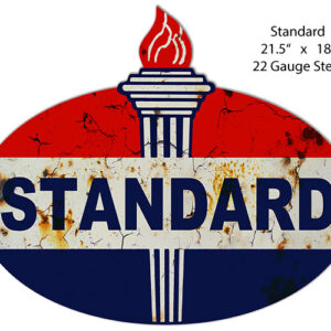 Vintage Standard Reproduction Laser Cut Out Sign 18x21.5