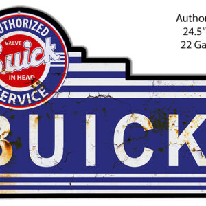 Aged Buick Laser Cut Out Reproduction Sign 14.5x24.5
