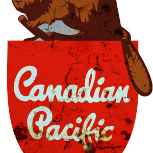 Aged Canadian Pacific Railroad Laser Cut Out Reproduction 13x19.5