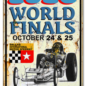 1970 World Finals Motor Speedway Reproduction Sign 12x18