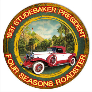1931 Studebaker President By Artist Phil Hamilton 14x14