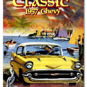 1957 Chevy By Artist Phil Hamilton 12x18