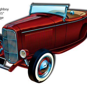 32 Ford Highboy Laser Cut Out By Artist Bernard Oliver 15x23