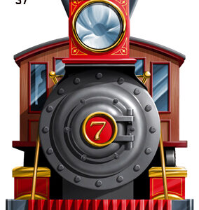 Train Laser Cut Out Reproduction Railroad Sign 17.5"x37"