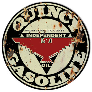 30x30 Vintage Quincy Gasoline Reproduction Sign