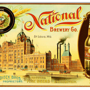 Nostalgic Bar Or Restaurant National Brewery Co. Sign 12x18