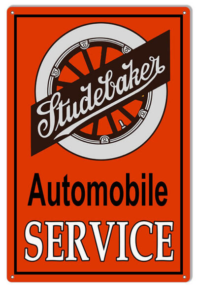 Studebaker Automobile Service Reproduction Gas Station Sign 12"x18"