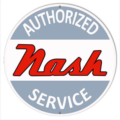 Nash Gas Station Reproduction Motor Oil Sign 14"x14" Round