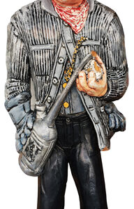 Train Engineer Reproduction Laser Cut Out Railroad Sign 8"x24"