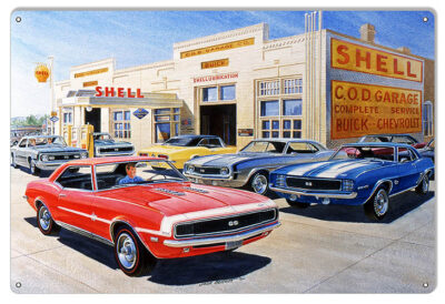 Shell Gas Station Reproduction Garage Shop Sign By Jack Schmitt 12x18