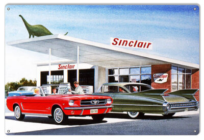 Sinclair Gas Station Reproduction Garage Sign By Jack Schmitt 12x18