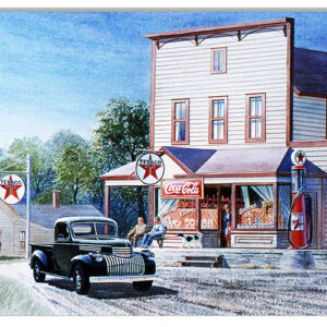 Texaco Oil Gas Station Reproduction Sign By Jack Schmitt 12x18