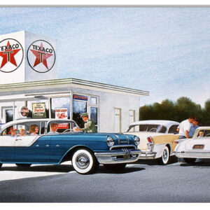 Texaco Motor Oil Reproduction Gas Station Sign By Jack Schmitt 12x18