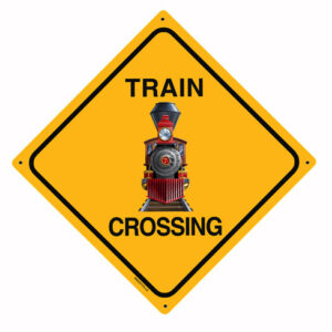 440 Train Crossing Sign 12x12