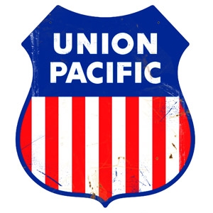 Union Pacific Railroad Reproduction Herald Sign