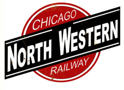 Reproduction Chicago North Western Herald Sign 12x12