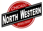 Chicago North Western Railroad Reproduction Herald Sign