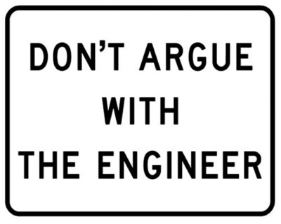 RR-27 Don't Argue Railroad Sign 12"x9"