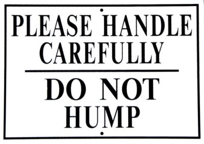 RR-55 Do Not Hump Railroad Sign 12"X 8.5"