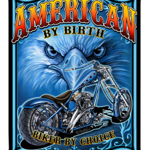 American Biker Cut Out Garage Shop Sign By Steve McDonald 14x18