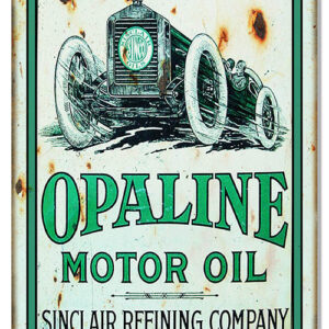 Opaline Motor Oil Reproduction Gasoline Metal Sign 12x18