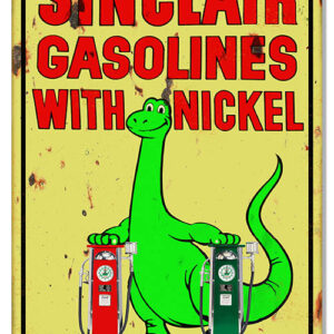 Sinclair Gasoline Reproduction Motor Oil Vintage Metal Sign 12x18