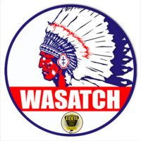 Wasatch Gasoline Reproduction Motor Oi Metal Sign 14x14 Round