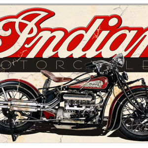 Indian Motorcycle Reproduction Man Cave Metal Sign 12x18