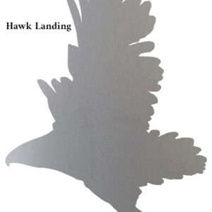 Hawk Landing Laser Cut Out Raw Steel Metal Sign 18x28