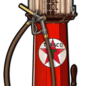 Texaco Cut Out Gas Pump Reproduction Garage Art Metal Sign 8.2x29.8