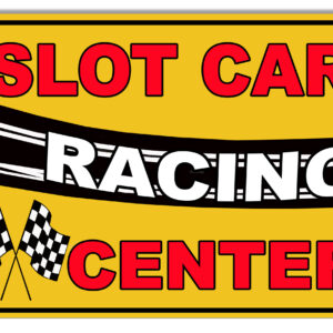 Slot Car Racing Reproduction Motor Speedway Metal Sign 9x12