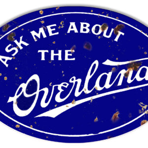 Overland Gas Station Reproduction Garage Shop Metal Sign 11x18