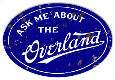 Overland Gas Station Reproduction Garage Shop Metal Sign 11x18