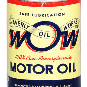 Waverly Reproduction Motor Oil Can Cut Out Metal Sign 7.25x10.6