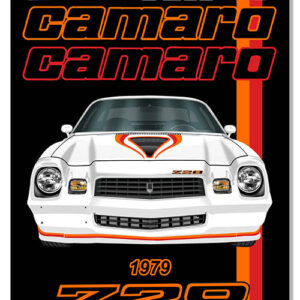Camaro Z28 1979 Series Garage Art Metal Sign By Rudy Edwards  12x18