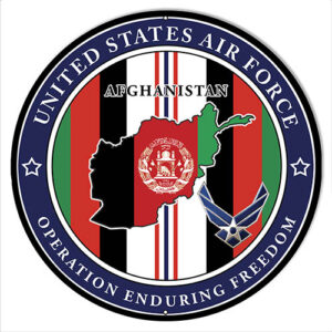 U.S. Air Force Military Metal Sign By Rudy Edwards 14x14 Round