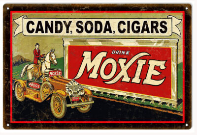 Moxie Soda Pop Drink Reproduction Nostalgic Metal Sign 18"x30"