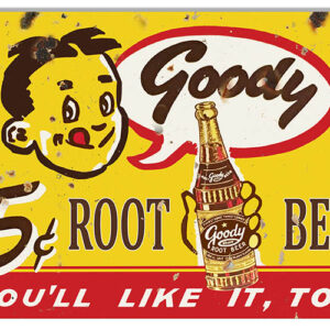 Goody Root Beer Drink Reproduction Nostalgic Metal Sign 12x18