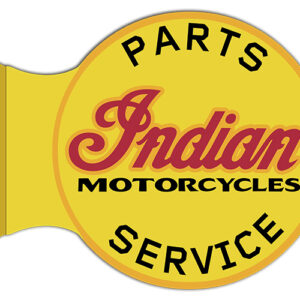 Indian Motorcycle Flange Cut Out Garage Shop Metal Sign 15x17.5