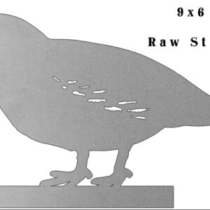 Quail Bird Laser Cut Out Raw Steel Metal Sign 6x9